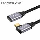 25cm 10Gbps USB-C / Type-C Female to Male Elbow Charging Data Transmission Extension Cable - 1