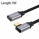 1m 10Gbps USB-C / Type-C Female to Male Elbow Charging Data Transmission Extension Cable - 1