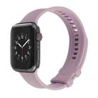 Square Buckle Silicone Watch Band For Apple Watch Ultra 49mm / Series 8&7 45mm / SE 2&6&SE&5&4 44mm / 3&2&1 42mm(Purple) - 1