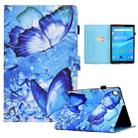 For Lenovo Tab M10 Plus 10.6 3rd Gen 2022 Colored Drawing Stitching Smart Leather Tablet Case(Butterflies) - 1