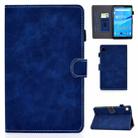 For Lenovo Tab M10 Plus 10.6 3rd Gen 2022 Stitching Cowhide Texture Smart Leather Tablet Case(Blue) - 1