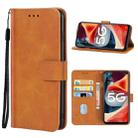 For OPPO A53 5G Leather Phone Case(Brown) - 1