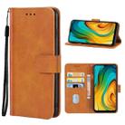 For OPPO Realme C3i Leather Phone Case(Brown) - 1