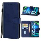 For OPPO Realme Narzo 30 5G Leather Phone Case(Blue) - 1