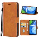 For OPPO Realme Q2i Leather Phone Case(Brown) - 1