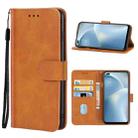 For OPPO Reno4 Lite Leather Phone Case(Brown) - 1