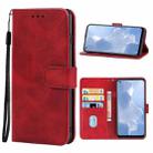 For OPPO Reno4 SE Leather Phone Case(Red) - 1