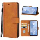 For OPPO Reno4 SE Leather Phone Case(Brown) - 1
