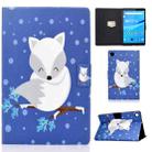 For Lenovo Tab M10 Plus 10.6 3rd Gen 2022 Colored Drawing Smart Leather Tablet Case(Arctic Fox) - 1