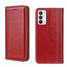 For OPPO Realme GT Master/Q3 Pro Carnival Grid Texture Magnetic Flip Leather Phone Case(Red) - 1