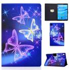 For Lenovo Tab M10 3rd Gen Colored Drawing Smart Leather Tablet Case(Starry Sky Butterfly) - 1