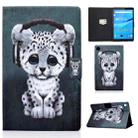 For Lenovo Tab M10 3rd Gen Colored Drawing Smart Leather Tablet Case(Music Leopard) - 1