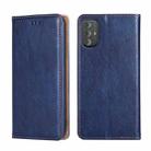 For Motorola Moto G Power 2022 Gloss Oil Solid Color Magnetic Leather Phone Case(Blue) - 1