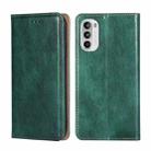 For Motorola Moto G52 4G / G82 5G Gloss Oil Solid Color Magnetic Leather Phone Case(Green) - 1