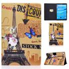 For Lenovo Tab M10 3rd Gen Colored Drawing Smart Leather Tablet Case(Iron Tower) - 1