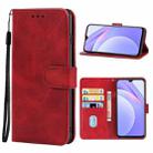 For Xiaomi Redmi Note9 4G Global /10X 4G Leather Phone Case(Red) - 1