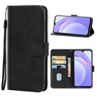 For Xiaomi Redmi Note9 4G Global /10X 4G Leather Phone Case(Black) - 1