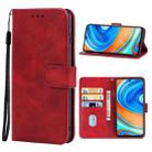 For Xiaomi Redmi Note 9 Pro Max Leather Phone Case(Red) - 1