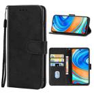 For Xiaomi Redmi Note 9 Pro Max Leather Phone Case(Black) - 1