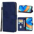 For Xiaomi Redmi Note 9 Pro Max Leather Phone Case(Blue) - 1