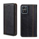 For vivo S10/S10 Pro Grid Texture Magnetic Flip Leather Phone Case(Black) - 1