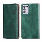 For PPO K9s / Realme Q3s Gloss Oil Solid Color Magnetic Leather Phone Case(Green) - 1