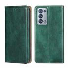 For OPPO Reno6 Pro Plus 5G Gloss Oil Solid Color Magnetic Leather Phone Case(Green) - 1