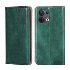 For OPPO Reno8 5G Gloss Oil Solid Color Magnetic Leather Phone Case(Green) - 1