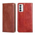 For OPPO Realme GT Master / Q3 Pro Carnival Gloss Oil Solid Color Magnetic Leather Phone Case(Brown) - 1