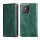 For OPPO Realme Narzo 50A Gloss Oil Solid Color Magnetic Leather Phone Case(Green) - 1