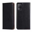 For OPPO Realme V13 5G Gloss Oil Solid Color Magnetic Leather Phone Case(Black) - 1