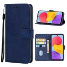 For Samsung Galaxy F13 Leather Phone Case(Blue) - 1