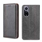 For Huawei nova 9 Grid Texture Magnetic Flip Leather Phone Case(Grey) - 1