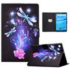 For Lenovo Tab M10 3rd Gen Colored Drawing Smart Leather Tablet Case(Butterfly) - 1