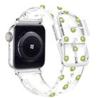 Square Buckle Transparent Watch Band For Apple Watch Series 8&7 41mm / SE 2&6&SE&5&4 40mm / 3&2&1 38mm(Kiwi) - 1