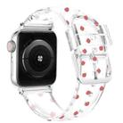 Square Buckle Transparent Watch Band For Apple Watch Series 8&7 41mm / SE 2&6&SE&5&4 40mm / 3&2&1 38mm(Apple) - 1