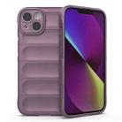 For iPhone 14 Magic Shield TPU + Flannel Phone Case (Purple) - 1