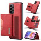 For Samsung Galaxy A23 5G DG.MING M2 Series 3-Fold Multi Card Bag Phone Case(Red) - 1