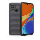 For Xiaomi Redmi 9C Magic Shield TPU + Flannel Phone Case(Dark Grey) - 1