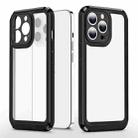 Bright Skin Feel PC + TPU Protective Phone Case For iPhone 11 Pro Max(Black+Black) - 1