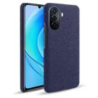 For Huawei Enjoy 50 Cloth Coated Hard Plastic Phone Case(Blue) - 1