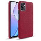 For Huawei Maimang 11 Cloth Coated Hard Plastic Phone Case(Red) - 1