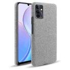 For Huawei Maimang 11 Cloth Coated Hard Plastic Phone Case(Light Grey) - 1