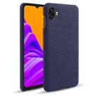 For Samsung Galaxy Xcover6 Pro Cloth Coated Hard Plastic Phone Case(Blue) - 1