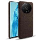 For Xiaomi 12S Ultra Cloth Coated Hard Plastic Phone Case(Brown) - 1