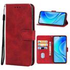 For Huawei nova Y70 Leather Phone Case(Red) - 1