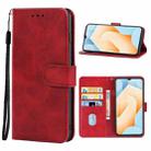 For vivo iQOO U5e Leather Phone Case(Red) - 1