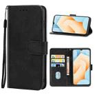 For vivo iQOO U5e Leather Phone Case(Black) - 1