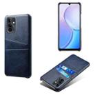For Huawei Maimang 11 Dual Card Slots Calf Texture PC Leather Phone Case(Blue) - 1