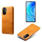 For Huawei Enjoy 50 Calf Texture PC + PU Phone Case(Orange) - 1